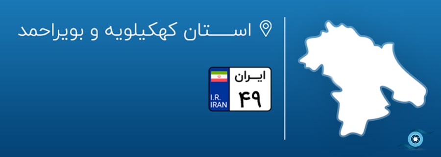 پلاک خودرو در شهرهای مختلف ایران، پلاک استان کهکیلویه و بویراحمد